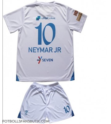 Al-Hilal Neymar Jr #10 Replika Bortatröja Barn 2023-24 Kortärmad (+ Korta byxor)